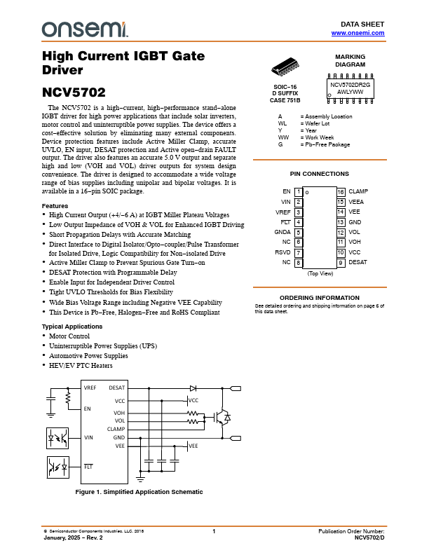 NCV5702 Datasheet Preview