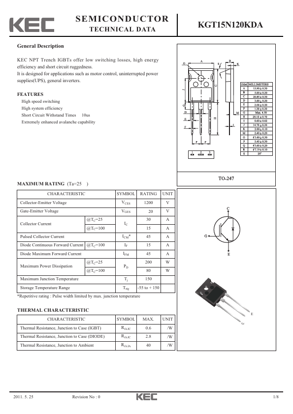 KGT15N120KDA