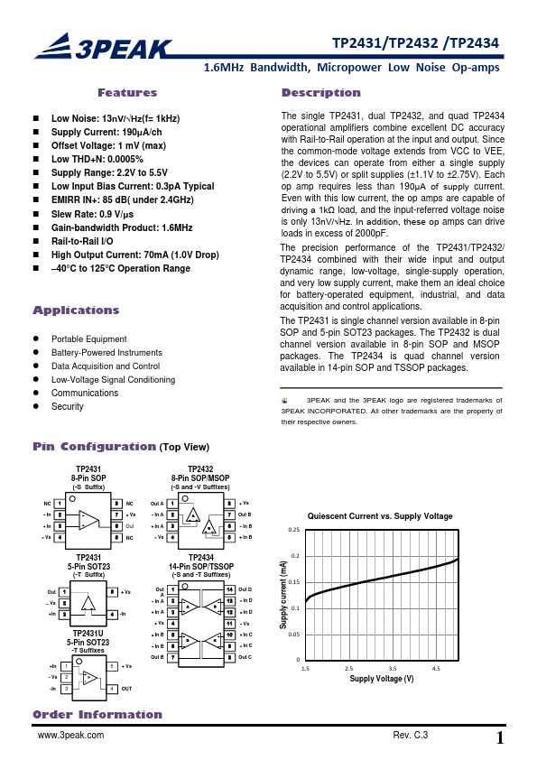 TP2432 Datasheet Preview