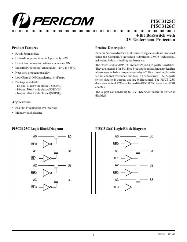 PI5C3125C