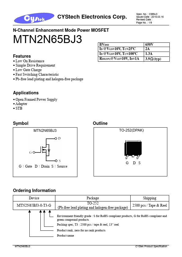 MTN2N65BJ3