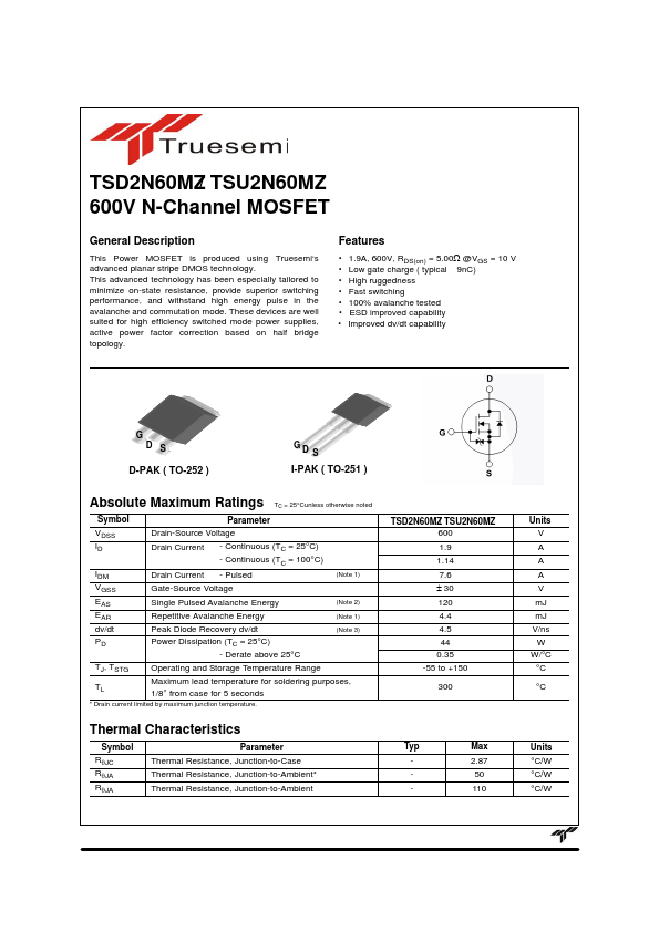 TSD2N60MZ