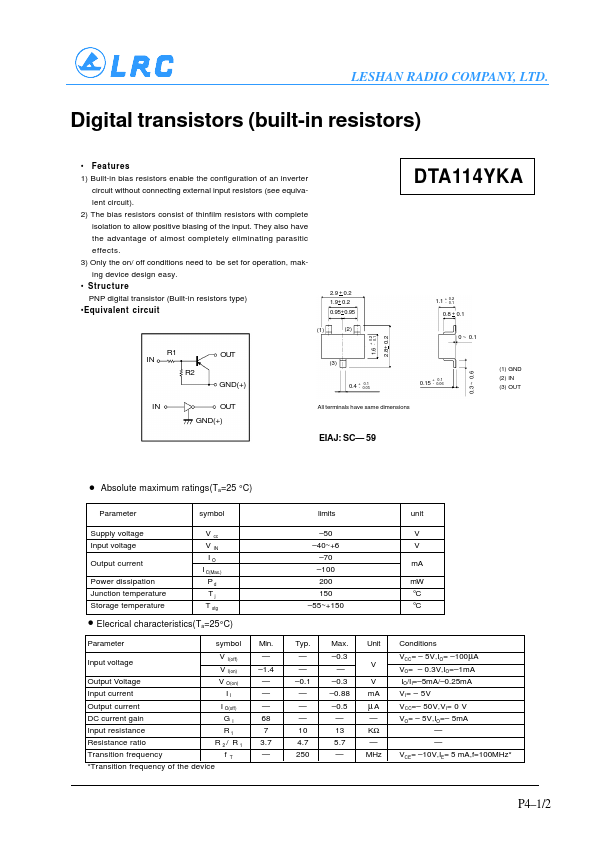 DTA114YKA