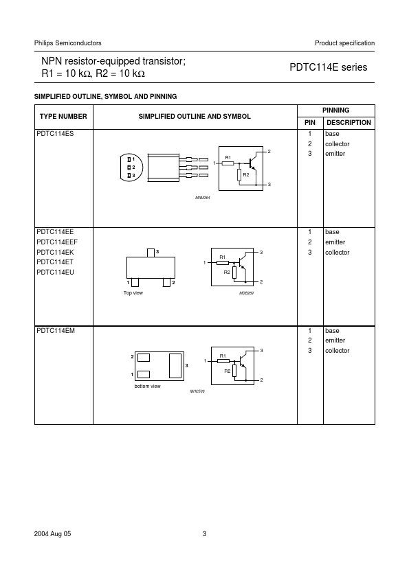 PDTC114ES