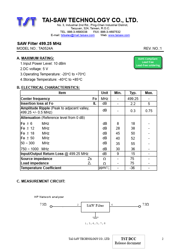 TA0524A