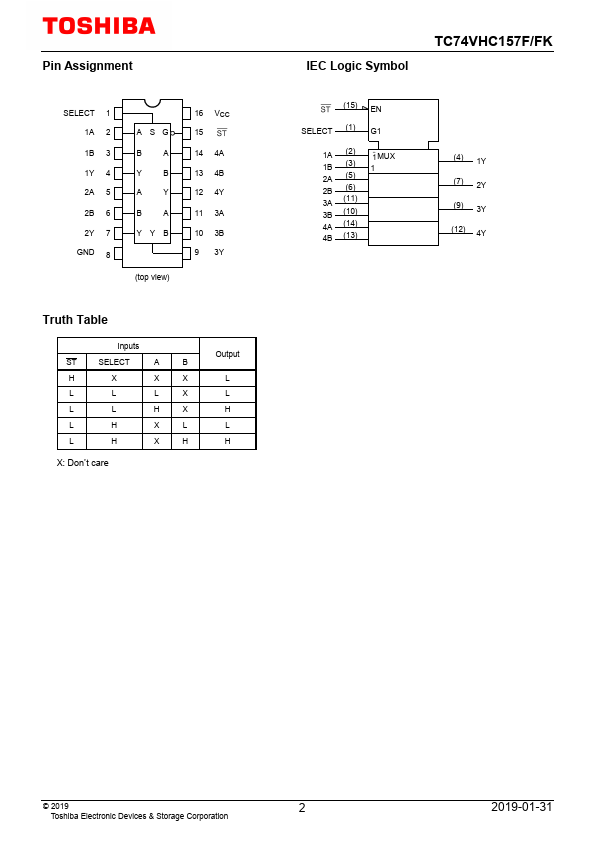 TC74VHC157FK