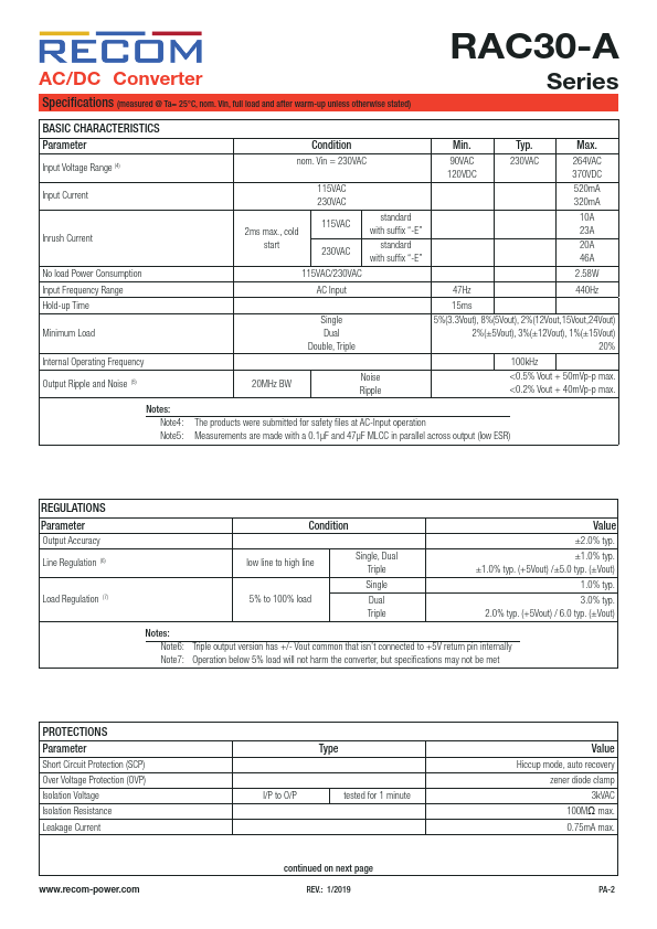 RAC30-05SA