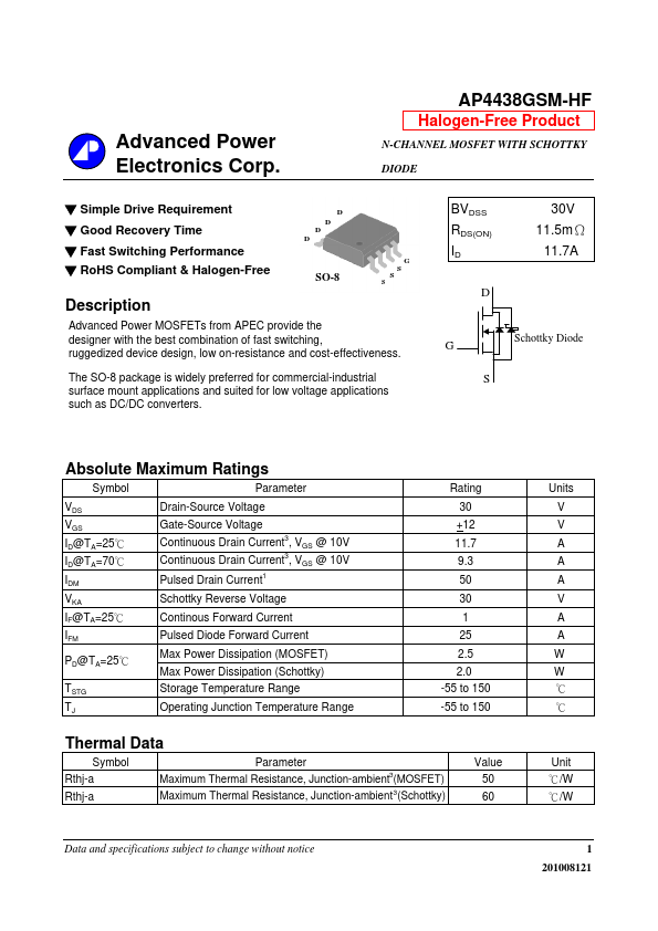 AP4438GSM-HF