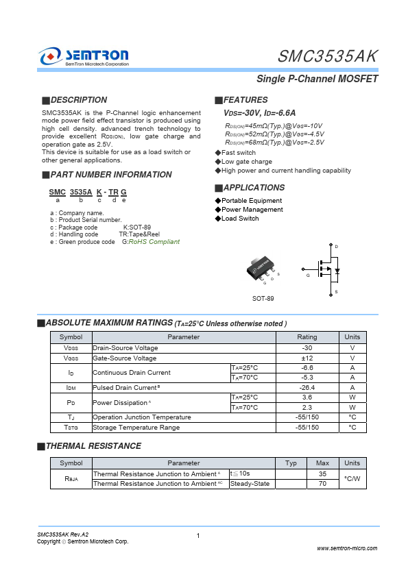 SMC3535AK Datasheet Preview