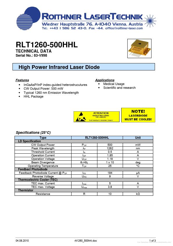 RLT1260-500HHL