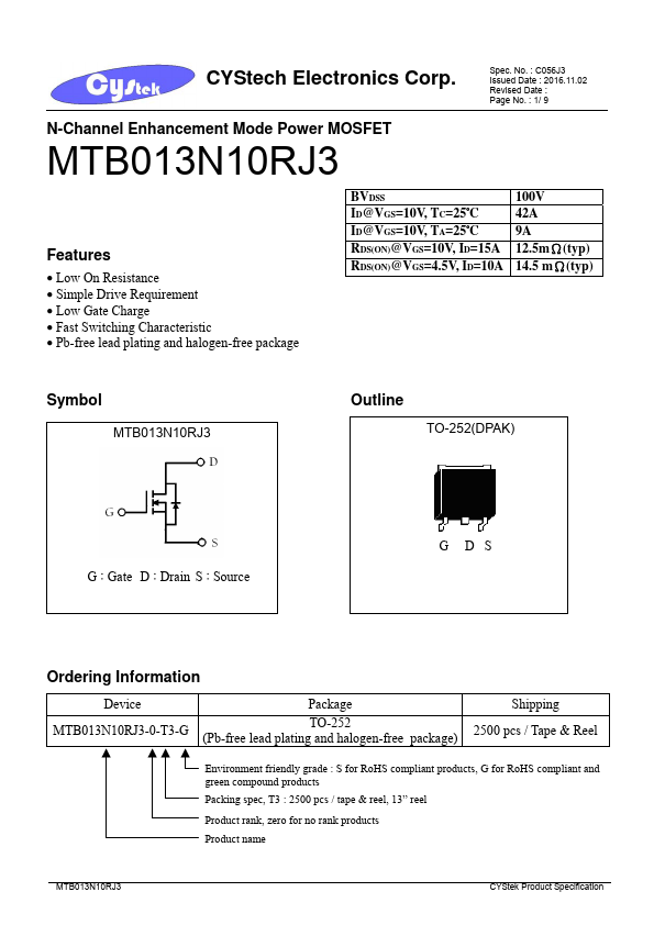 MTB013N10RJ3