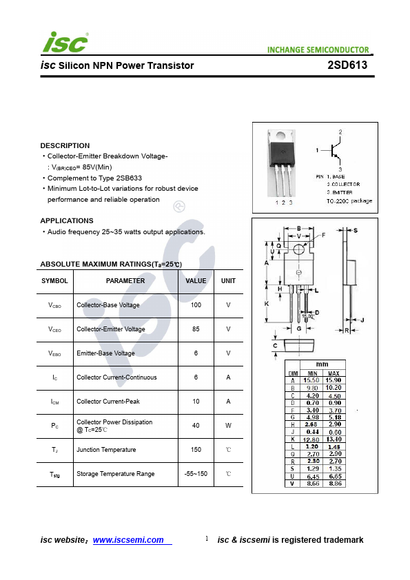 2SD613