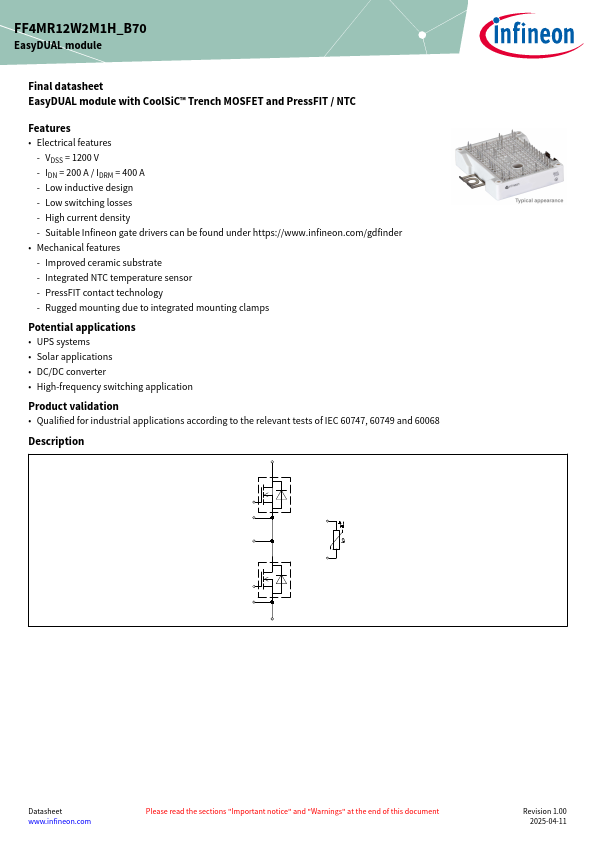 FF4MR12W2M1H_B70 Datasheet Preview