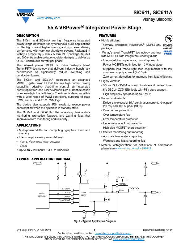 SiC641 Datasheet Preview