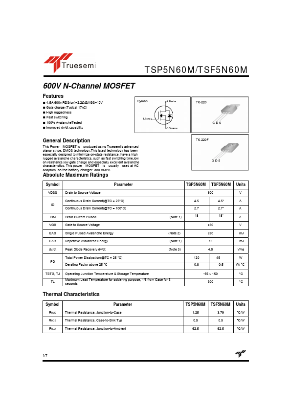 TSF5N60M