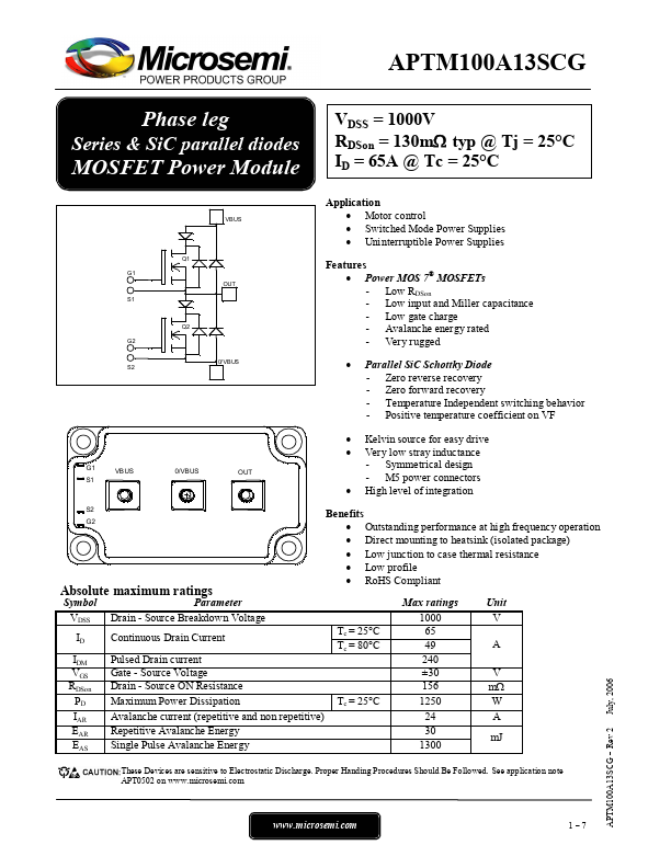 APTM100A13SCG