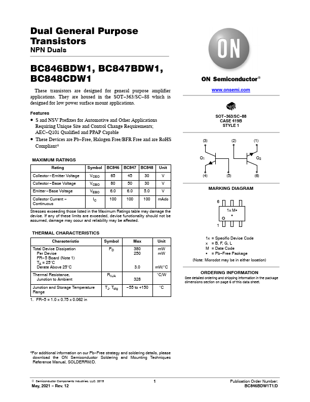 BC847BDW1