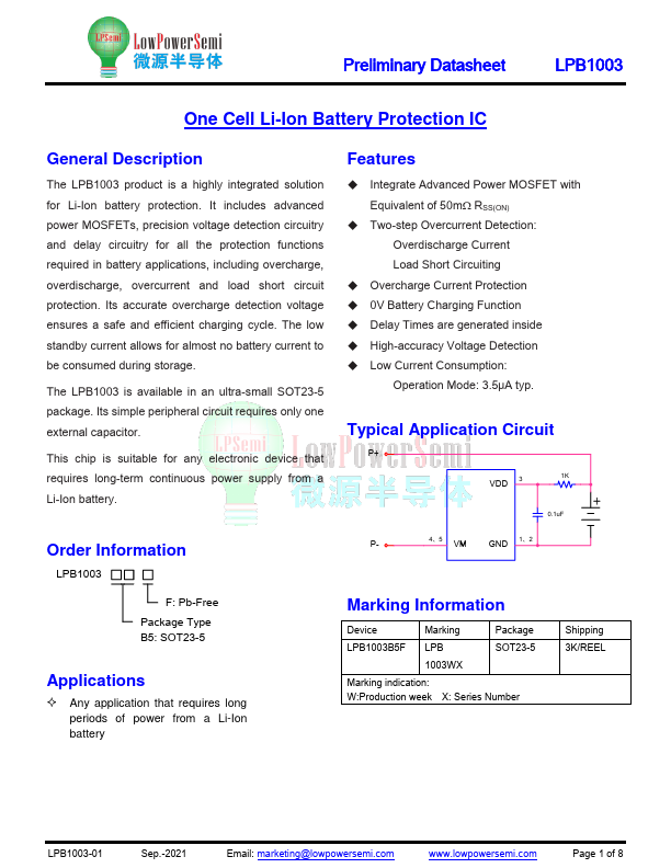 LPB1003 Datasheet Preview
