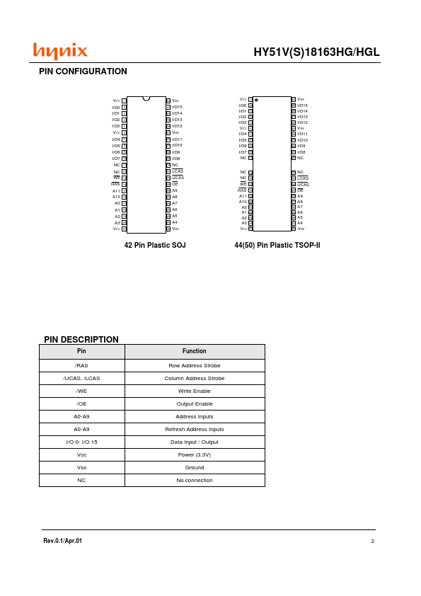 HY51V18163HGJ-6