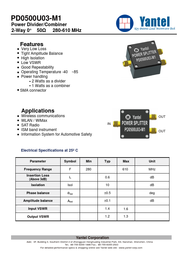 PD0500U03-M1 Datasheet Preview