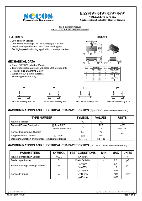 BAS70-06W