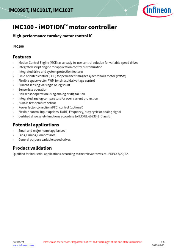 IMC099T Datasheet Preview