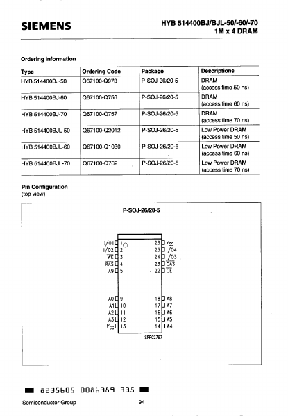 HYB514400BJL-50