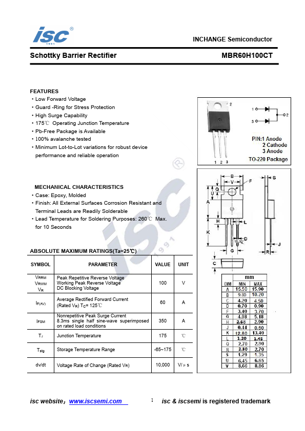 MBR60H100CT