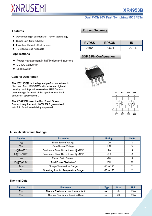 XR4953B Datasheet Preview