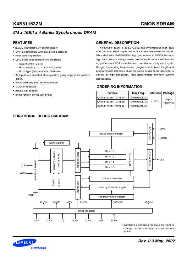 K4S511632M-TL1H