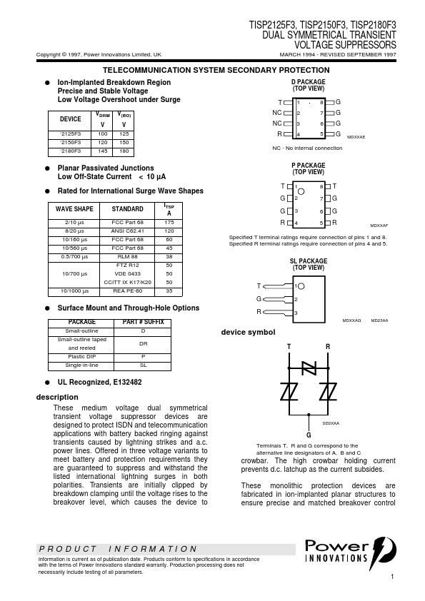 TISP2150F3