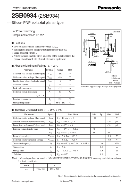 2SB934