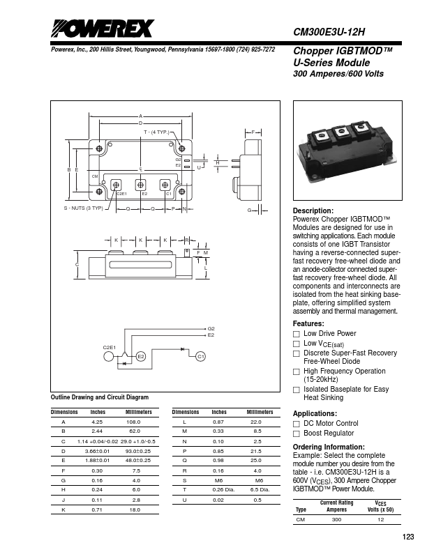 CM300E3U-12H