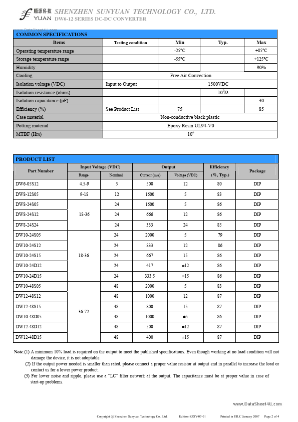 DW10-48S05