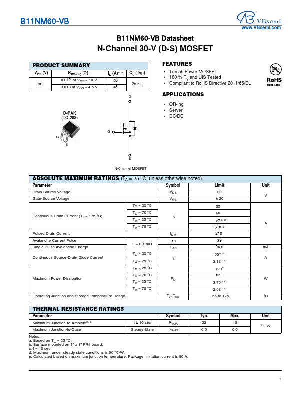 B11NM60 Datasheet Preview