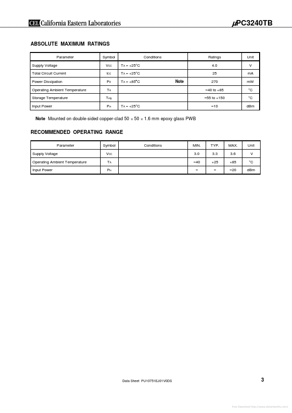 UPC3240TB