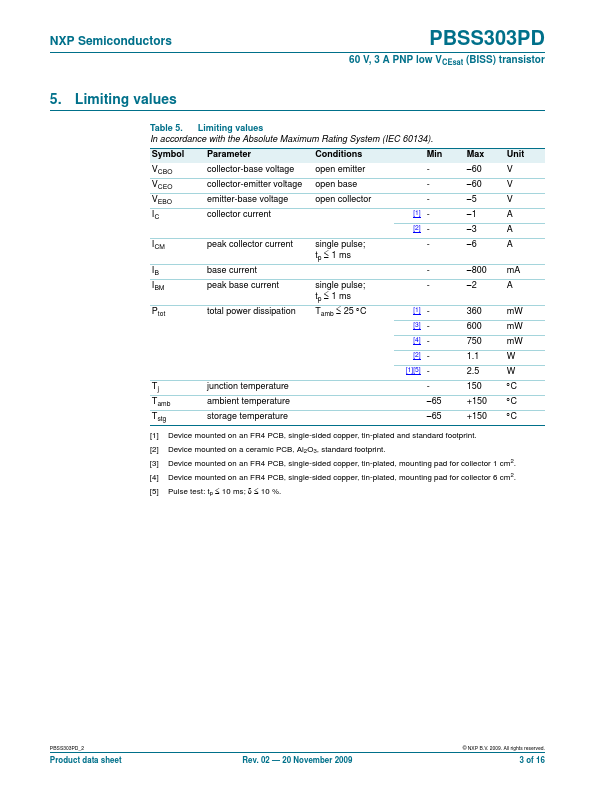 PBSS303PD