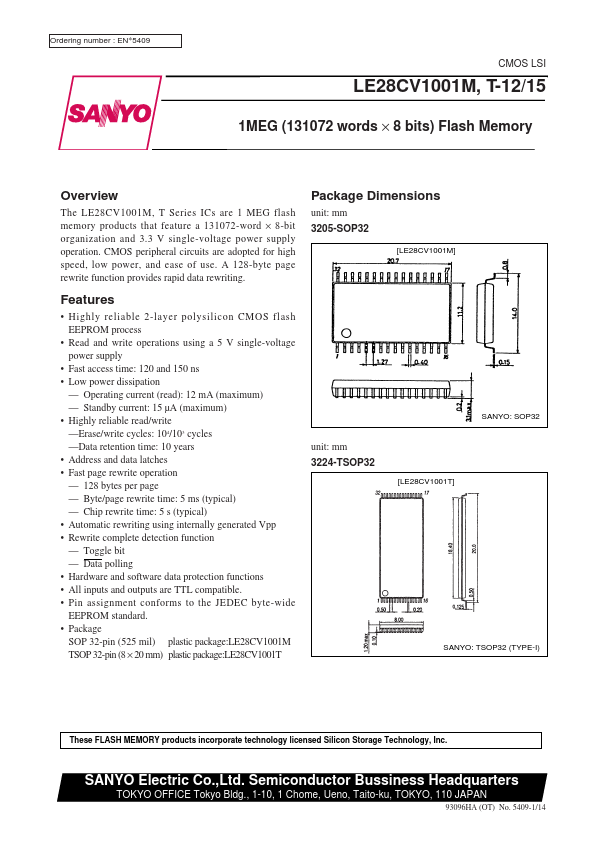 LE28CV1001T-15