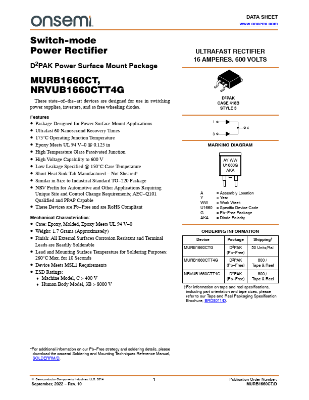 NRVUB1660CTT4G