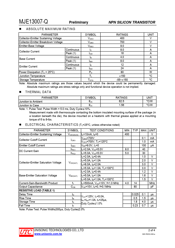 MJE13007-Q