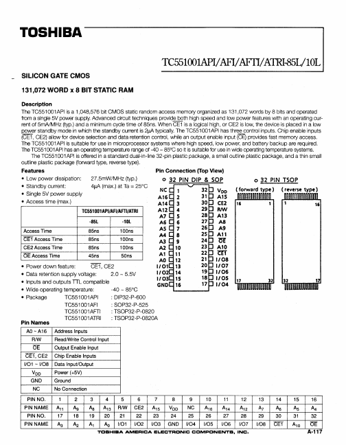 TC551001AFTI-85L