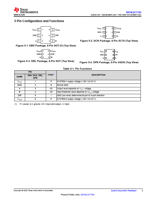 SN74LVC1T45