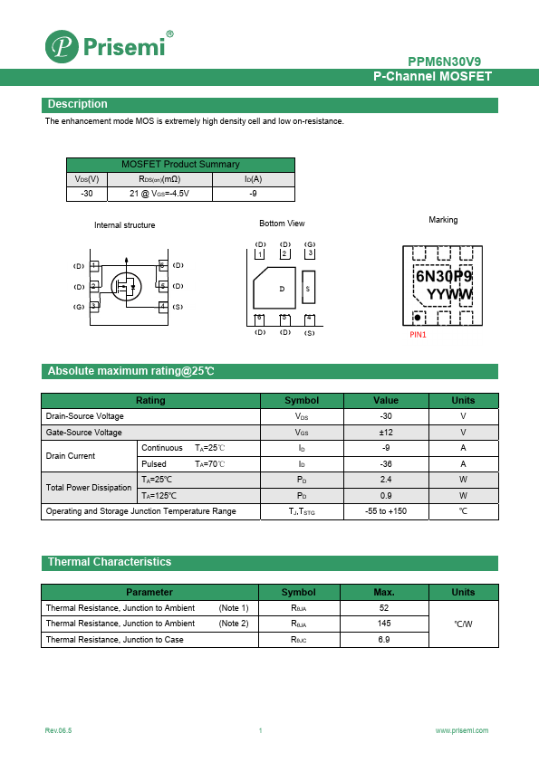 PPM6N30V9 Datasheet Preview