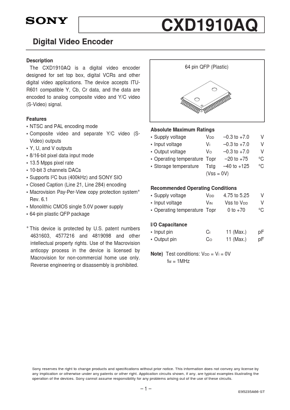 CXD1910AQ