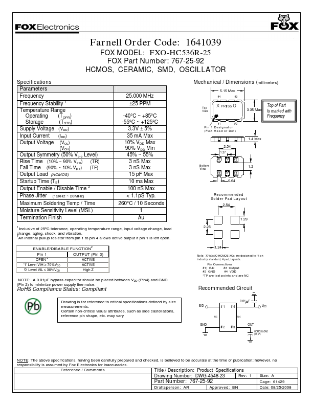 FXO-HC536R-25