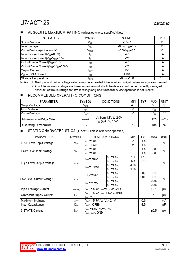 U74ACT125