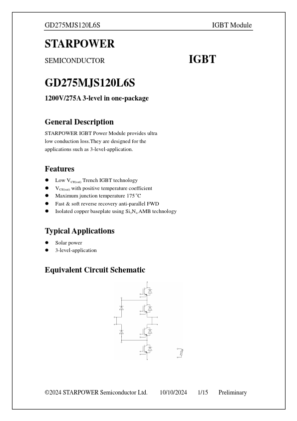 GD275MJS120L6S Datasheet Preview