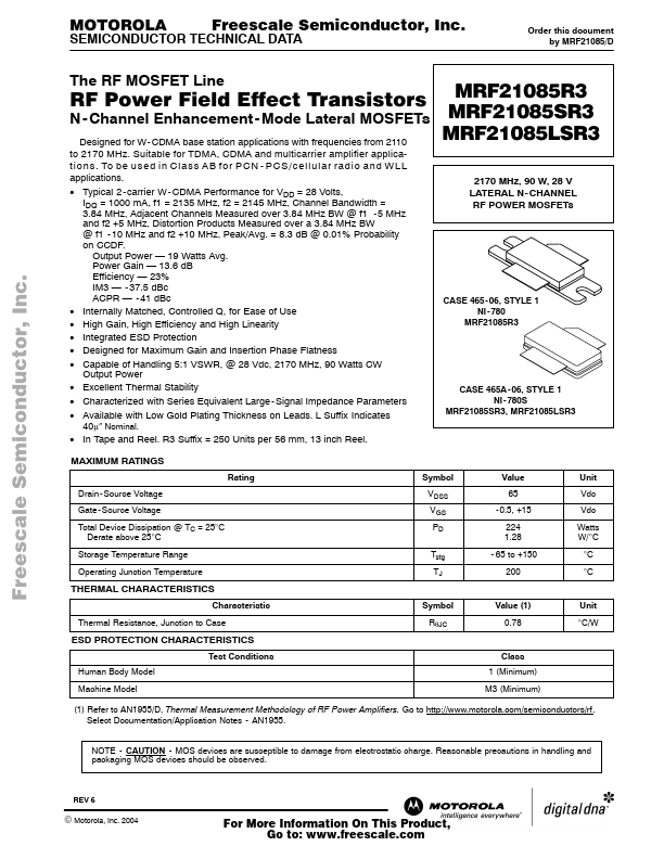 MRF21085LSR3