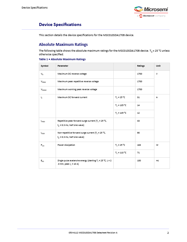 MSC010SDA170B