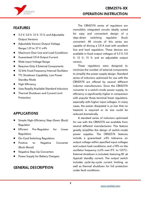 CBM2576-3.3 Datasheet Preview